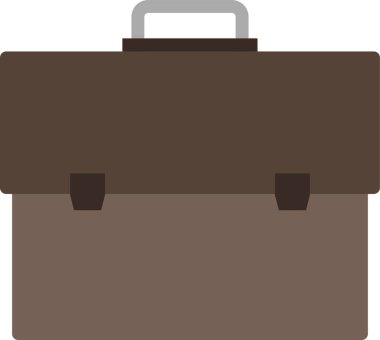 Evrak çantası. Web simgesi vektör illüstrasyonu