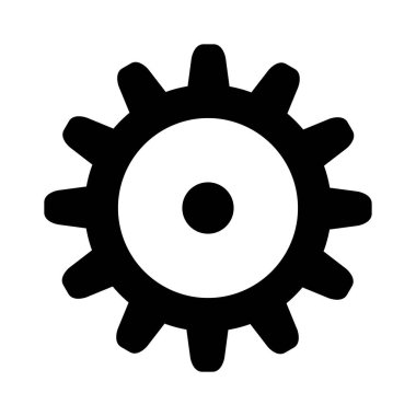 dişli simgesi, vektör çizimi