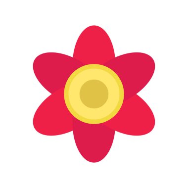 Çiçek. Web simgesi basit tasarım