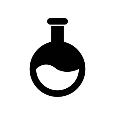 Bir şişe su ikonunun vektör çizimi