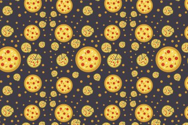 Pizzanın kusursuz deseni. İtalyan yemek geçmişi