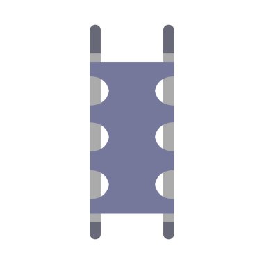 izole edilmiş yatak ikonu vektör illüstrasyonu