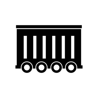 Kamyon vektör simgesi. düz vektör sembolü.