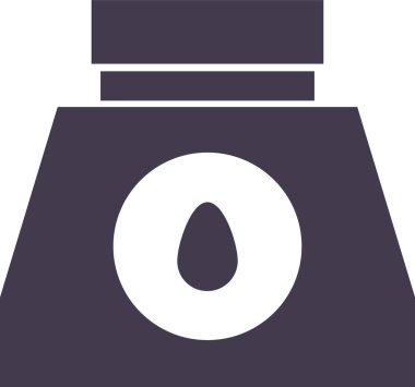 Yağ şişesi ikonu. Web için basit bir yağ tankı vektör simgesi çizimi.