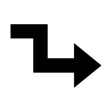 ok simgesi vektör illüstrasyonu