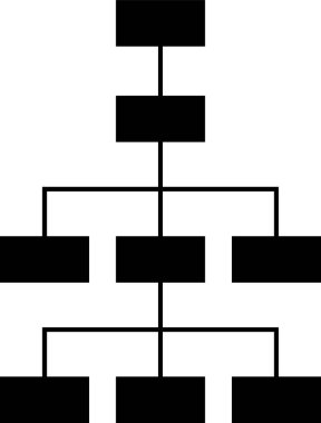 hiyerarşi hiyerarşi ağ simgesi ana hat biçiminde