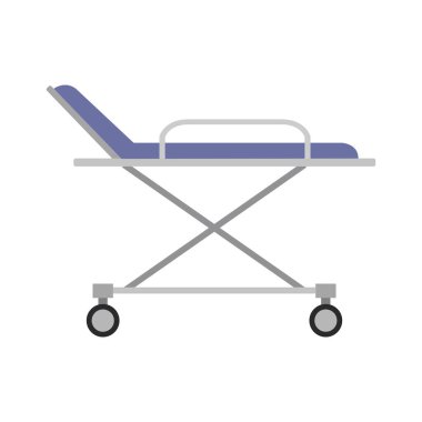 Tıbbi sandalye ikonu. düz dizayn. izole vektör illüstrasyonu.