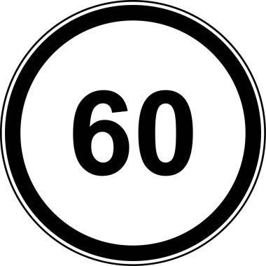 Hız sınırı 0 numaralı yol simgesi