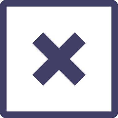 Simge, vektör illüstrasyonunu iptal et