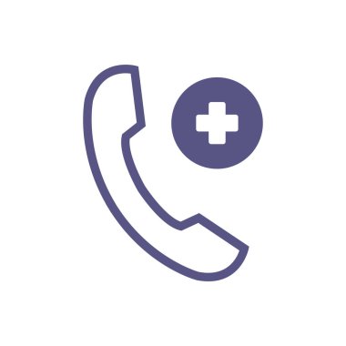 düz biçim simgesi vektörü, telefon çağrısı