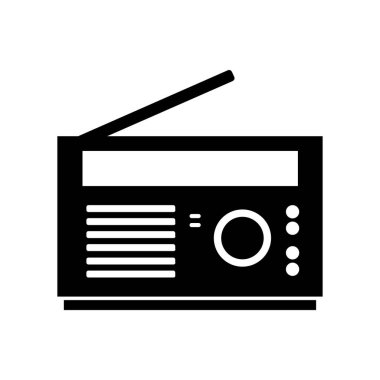 radyo vektörü düz simge