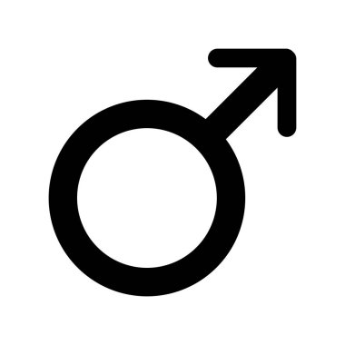 Erkek işareti vektör simgesi