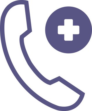 telefon arama simgesi, basit vektör illüstrasyonu