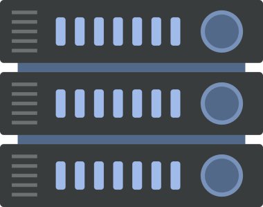 veritabanı sunucu simgesini düz biçiminde sunuyor