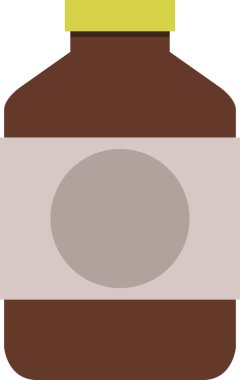 şişe simgesi, vektör illüstrasyonu