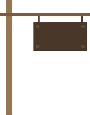 Ahşap çit ikonu. Ağ için basit ahşap çit vektör simgesi çizimi