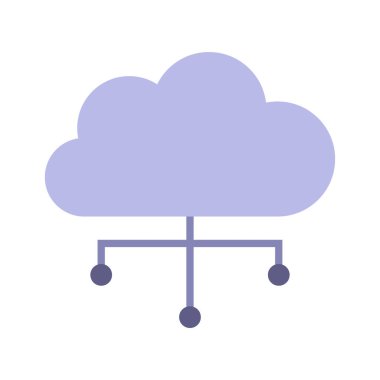 bulut bilgi işlem teknolojisi izole simgesi