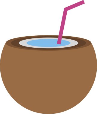 Çizgi film kokteylinin vektör çizimi