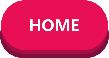 Metin ev ile kırmızı düğmenin vektör illüstrasyonu