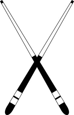 Çapraz çizginin siyah beyaz simgesi