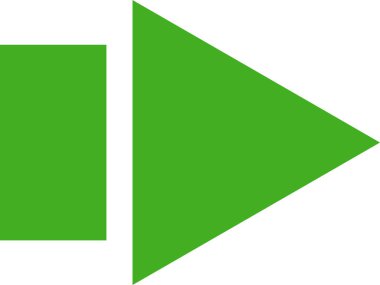 ok sağ yön simgesi