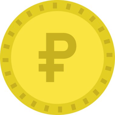 ruble sikke vektör simgesi