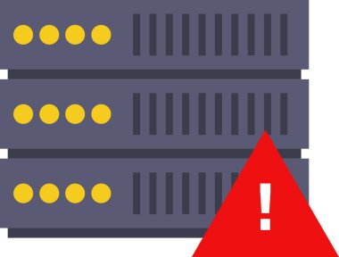 sunucu simgesi. vektör illüstrasyonu