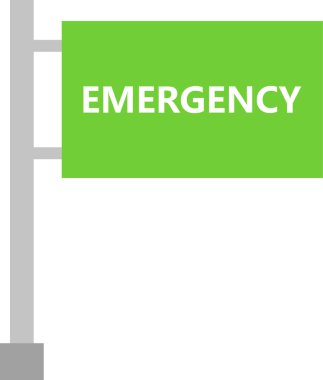 Acil durum düz tasarım simgesi