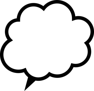 Metinli vektör konuşma balonu