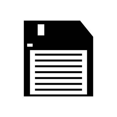 dosya vektörü glyph düz simgesi