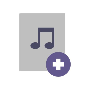 bir nota ile izole nota simgesi