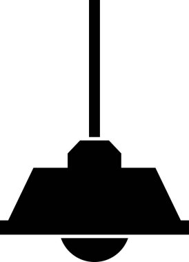 Lamba lambası simgesi katı biçimde