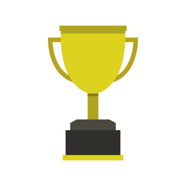 kupa düz tasarım ikonu, vektör illüstrasyonu