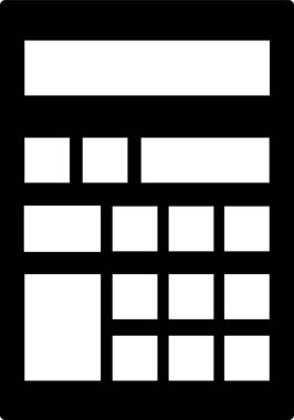 Hesap makinesi finans simgesi