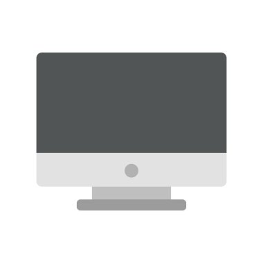 Bilgisayar masaüstü simgesi. düz dizayn.