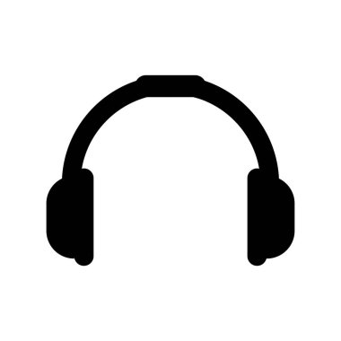 kulaklık simgesi vektör illüstrasyonu