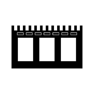 Takvim simgesi vektör illüstrasyonu