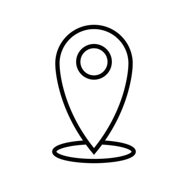 harita konum simgesi, konum vektör illüstrasyon tasarımı