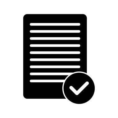 Kontrol listesi simgesi vektör illüstrasyonu