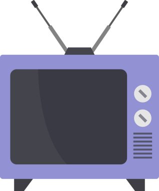 retro televizyon, vektör illüstrasyonu