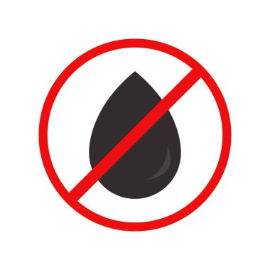 Yağ izi yok. yasak işaret simgesi