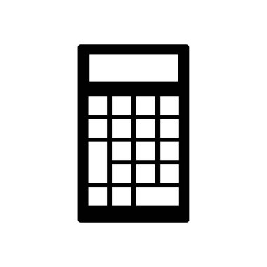 hesap makinesi simgesi vektör illüstrasyonu