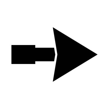 ok simgesi, vektör illüstrasyonu