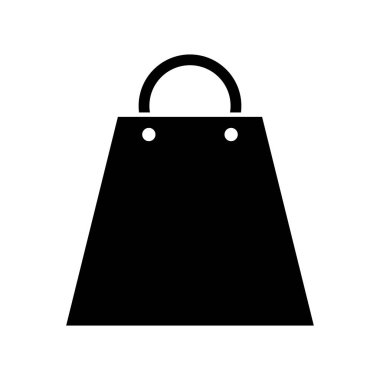 Alışveriş poşeti ikon vektör illüstrasyon tasarımı