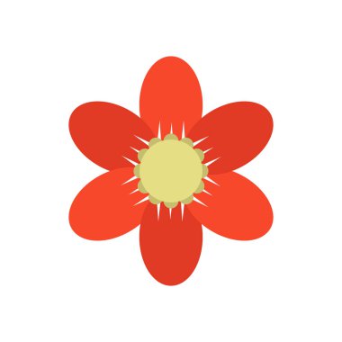 izole çiçek ikonu. düz dizayn