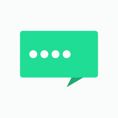 İleti kabarcığı vektör illüstrasyon tasarımı