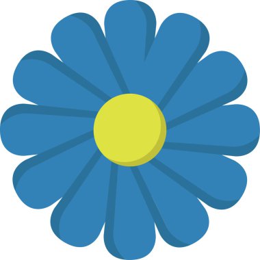 çiçek simgesi, vektör illüstrasyonu.