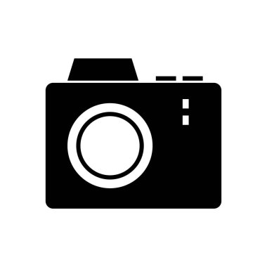 Kamera simgesi. Vektör illüstrasyonu