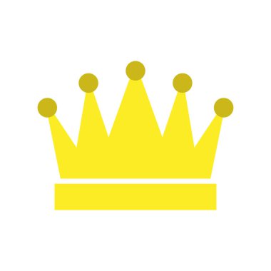 taç simgesi vektör illüstrasyonu