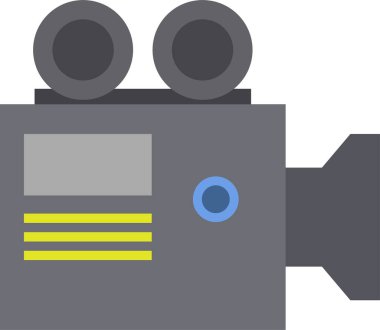 kamera kamerası film simgesi düz stil